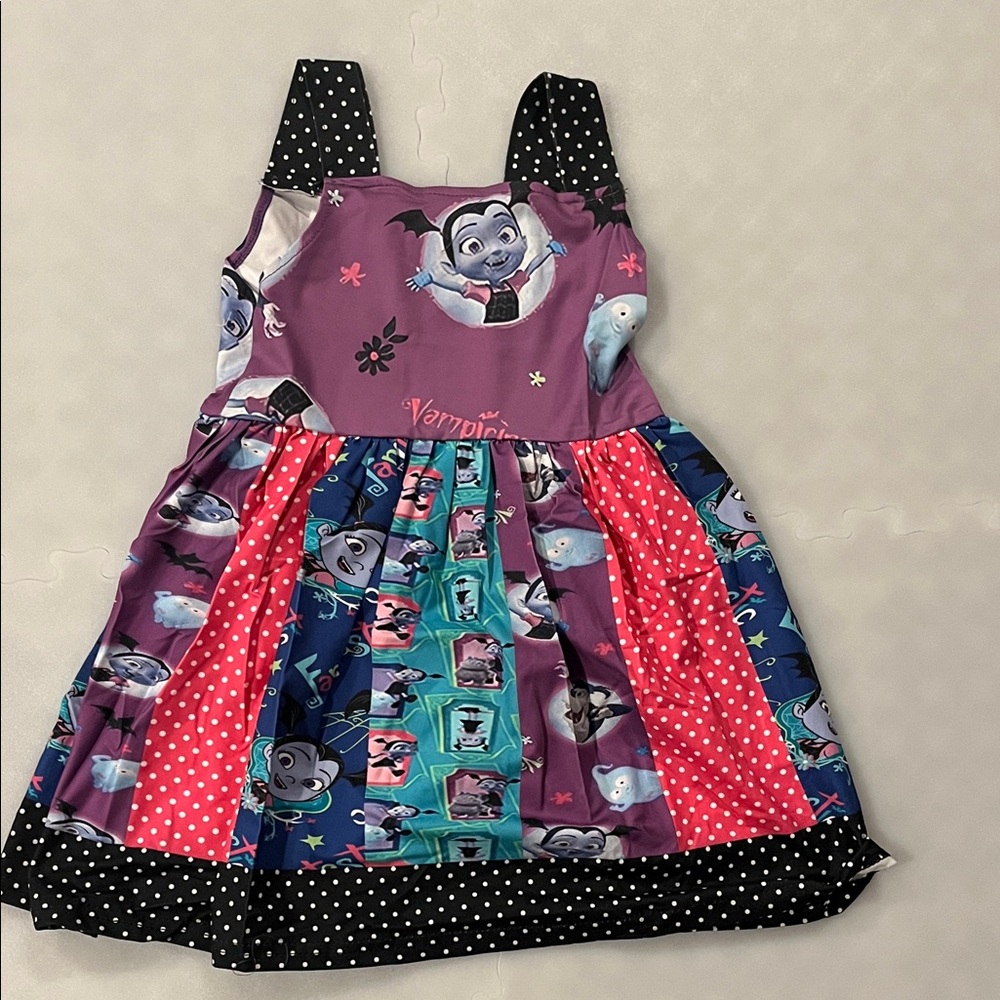 Vampirina Kids Casual Dress - Purple, Pink, and Blue